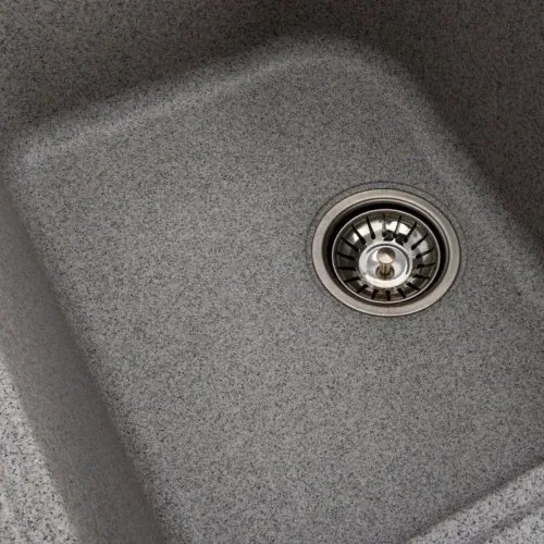 Кухонная мойка Platinum 7950 Equatoria гранитная глянцевая с креплением, 79x50 см, Серый (000035795)