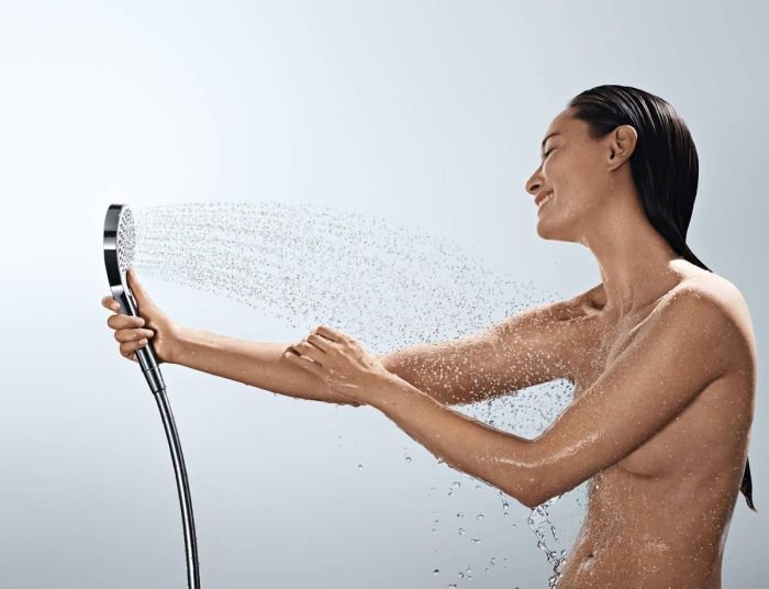 Ручной душ Hansgrohe Croma Select S 1jet из пластика, Хром/Белый (26804400)