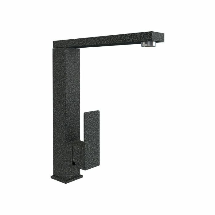 Смеситель кухонный Germece 8569 S поворотный, однорычажный из нержавеющей стали, Графит (SP000026270)