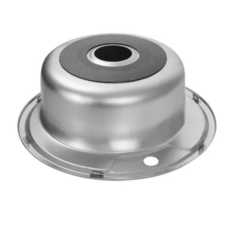 Кухонная мойка Рlatinum 490 из нержавеющей стали D=49 см, 0,8 мм, Круглая, Сатин (000000265)