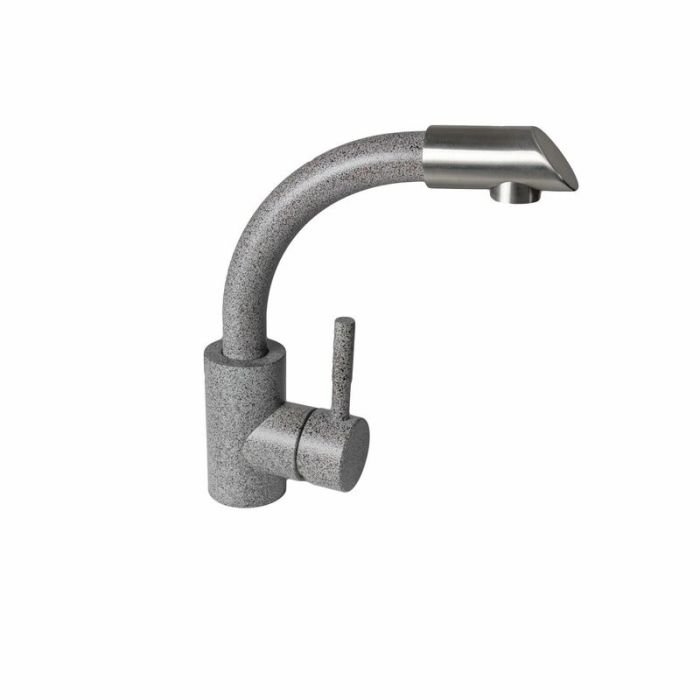 Смеситель кухонный Germece 8303 SK поворотный, однорычажный из нержавеющей стали, Микс (000024083)