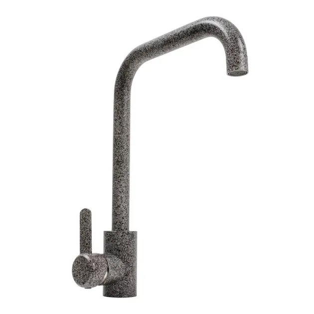 Смеситель кухонный Platinum KT 11 (3008B-FH) поворотный, однорычажный из нержавеющей стали, Микс (SP000033465)