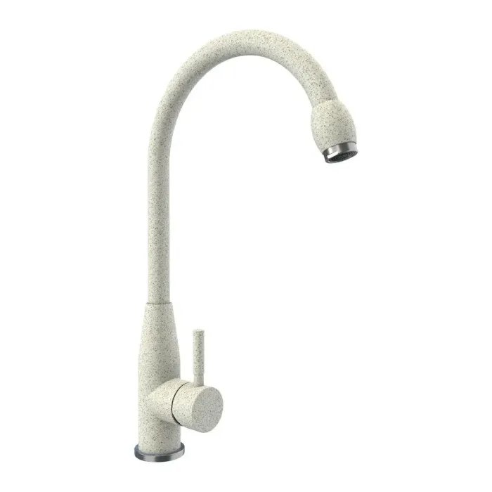 Смеситель кухонный Platinum 26 FHP (7456) поворотный, однорычажный из нержавеющей стали, Топаз (000033421)