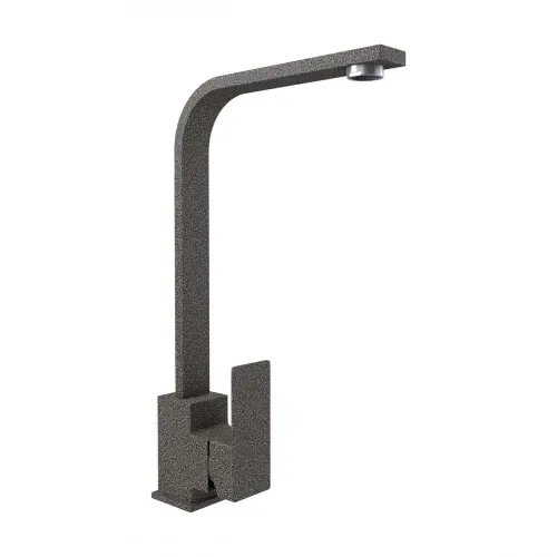 Смеситель кухонный Platinum 179 NES (3007) поворотный, однорычажный из нержавеющей стали, Микс (000033445)