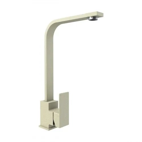Смеситель кухонный Platinum 179 NES (3007) поворотный, однорычажный из нержавеющей стали, Песок (000033446)