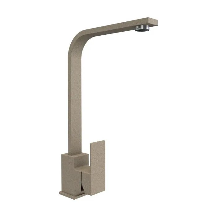 Смеситель кухонный Platinum 179 NES (3007) поворотный, однорычажный из нержавеющей стали, Сафари (000033447)