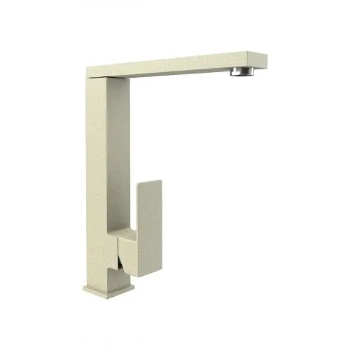 Смеситель кухонный Platinum 30 FHP (8569S) поворотный, однорычажный из нержавеющей стали, Песок (000033358)