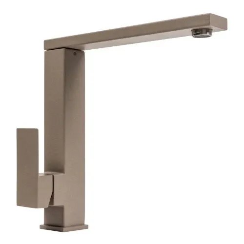 Смеситель кухонный Platinum 30 FHP (8569S) поворотный, однорычажный из нержавеющей стали, Титан (SP000040935)