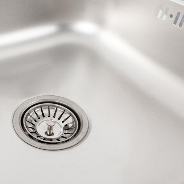 Кухонная мойка Рlatinum 6050 L из нержавеющей стали 0,7 мм, 60x50 см, Прямоугольная, Сатин (SP000000384)