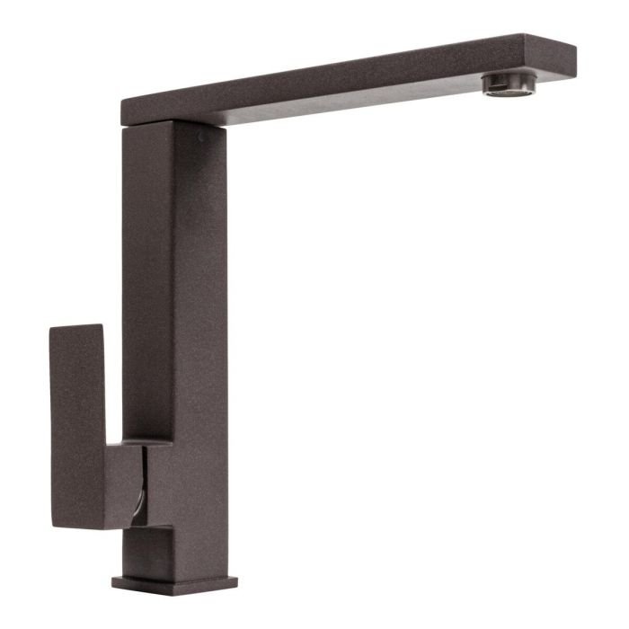 Смеситель кухонный Platinum 30 FHP (8569S) поворотный, однорычажный из нержавеющей стали, Гренадин