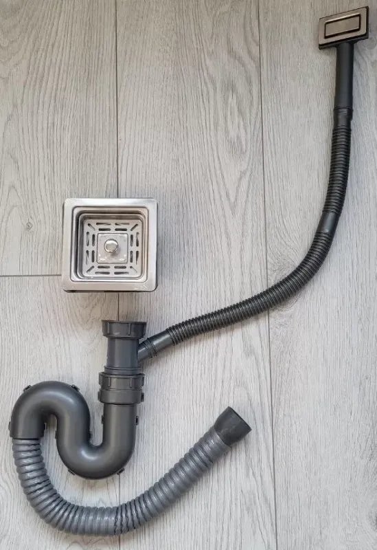 Кухонная мойка Platinum Handmade из нержавеющей стали 1,5 мм, 60x50 см, с подставкой для ножей, Прямоугольная