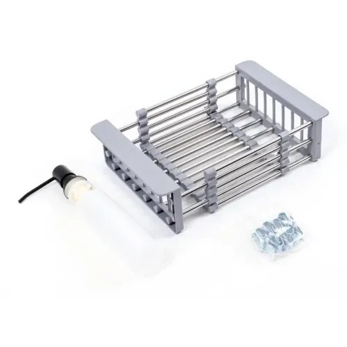 Кухонная мойка Platinum Handmade TZ из нержавеющей стали, 50x50x20 см, одночашевая со смесителем, Квадратная