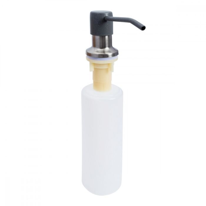 Дозатор встроенный Platinum S02 для жидкого мыла, 0,3 л, Серый металлик (000037448)