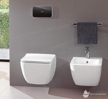 5663RL01 Legato Унитаз подвесной 37*56 см Direct Flush 5663R001 + 9M96S101 Крышка SlimSeat Line с функцией Quick Release и Soft Closing