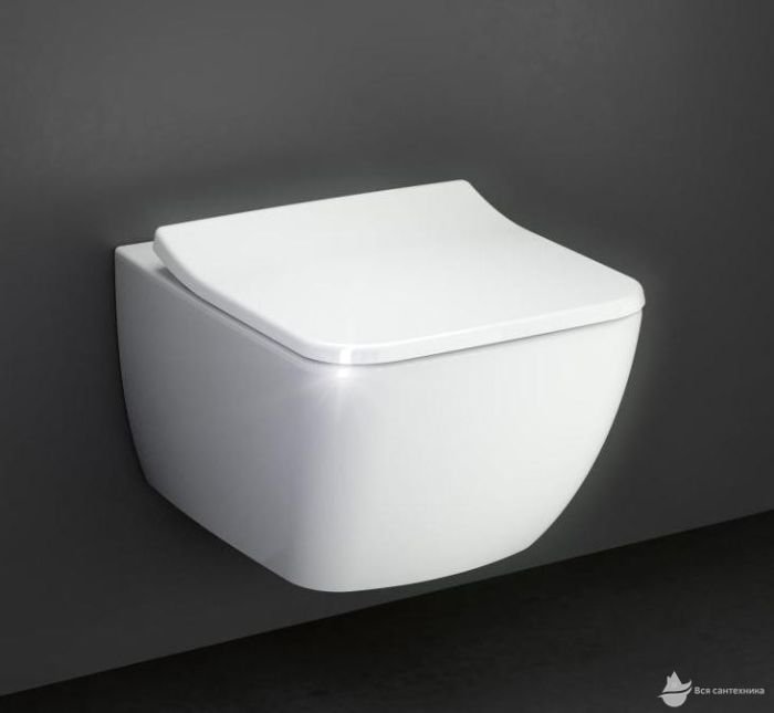 5663RS01 Legato Унитаз подвесной 37*56 см Direct Flush 5663R001 + 9M95S101 Крышка SlimSeat с функцией Quick Release и Soft Closing