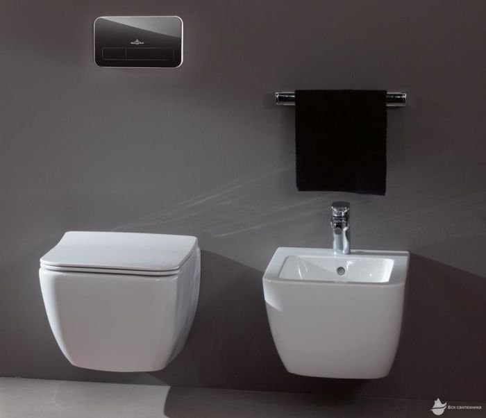 5663RS01 Legato Унитаз подвесной 37*56 см Direct Flush 5663R001 + 9M95S101 Крышка SlimSeat с функцией Quick Release и Soft Closing