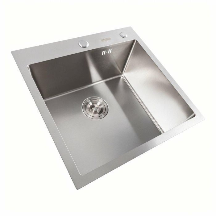 Кухонна мийка 50*50 нержавійка Platinum Handmade (сифон круглий, 3,0/0,8)