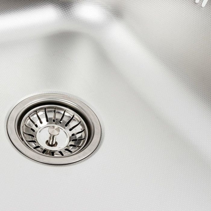 Кухонна мийка з нержавіючої сталі Platinum 5848 ДЕКОР (0,6/170 мм)
