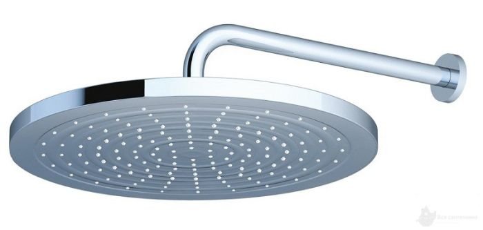 X07P111 Верхний душ латунный 30 см, кронштейн X07P112 или X07P17 отдельно, хром