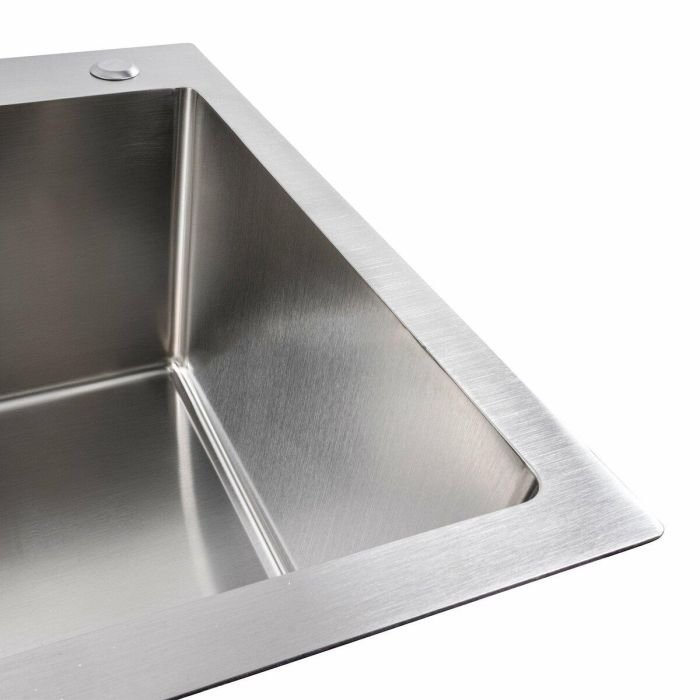 Кухонна мийка нержавійка 65*45 Platinum Handmade (сифон круглий, 3,0/0,8)