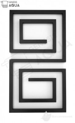 8.Labyrinth GENESIS AQUA 120х53 см, нержавеющая сталь, G 1/2