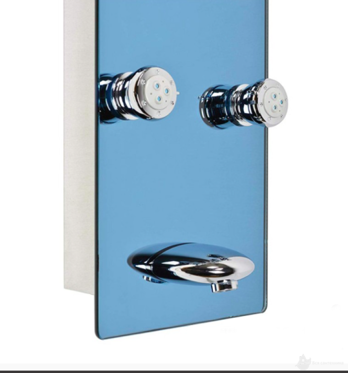 DU878392H Душевая панель гидромассажная 130х30 см, 8 форсунок, сталь