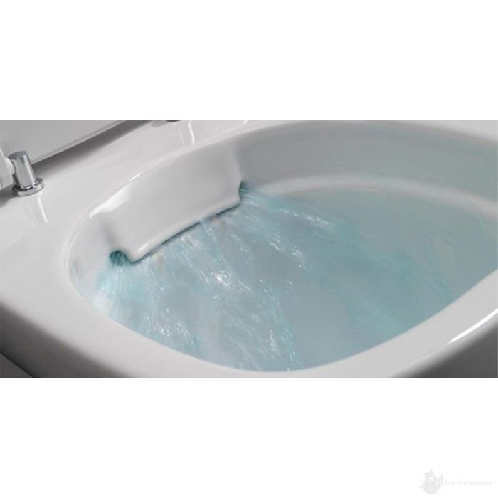 K13122900 Ego Унитаз Rimfree 35*57 см подвесной с покрытием Reflex + крышка плавного опускания K10112 антибактериальная